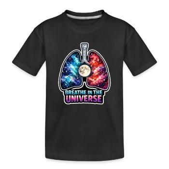 Mondmeditation, Mondachtsamkeit, Spirituell - Kinder Premium Bio T-Shirt - Schwarz - Vorne