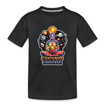 Mondmeditation, Mondachtsamkeit, Spirituell - Kinder Premium Bio T-Shirt - Schwarz - Vorne