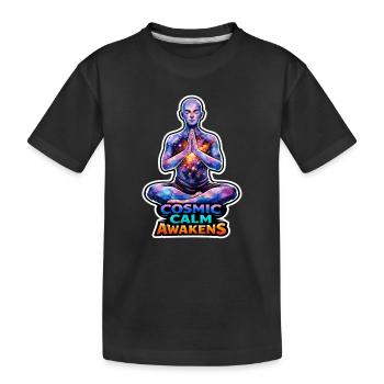 Mondmeditation, Mondachtsamkeit, Spirituell - Kinder Premium Bio T-Shirt - Schwarz - Vorne