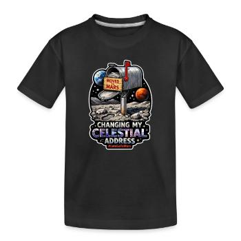 Allons sur Mars. Mission d’exploration de Mars - T-shirt bio Premium Enfant - noir - Devant