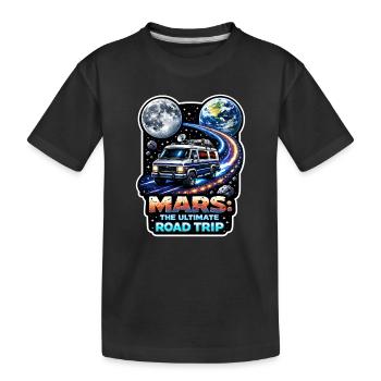 Allons sur Mars. Mission d’exploration de Mars - T-shirt bio Premium Enfant - noir - Devant