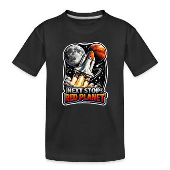 Allons sur Mars. Mission d’exploration de Mars - T-shirt bio Premium Enfant - noir - Devant