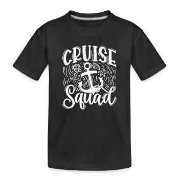 Escouade de croisière - T-shirt bio Premium Enfant - noir - Devant