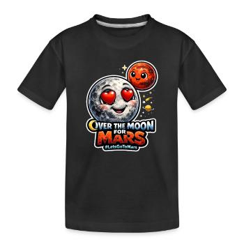 Lass Uns Zum Mars Gehen. Mars-erkundungsmission - Kinder Premium Bio T-Shirt - Schwarz - Vorne