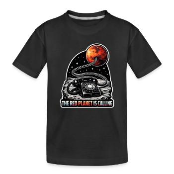 Lass Uns Zum Mars Gehen. Mars-erkundungsmission - Kinder Premium Bio T-Shirt - Schwarz - Vorne