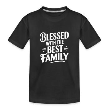 Die beste Familie - Kinder Premium Bio T-Shirt - Schwarz - Vorne