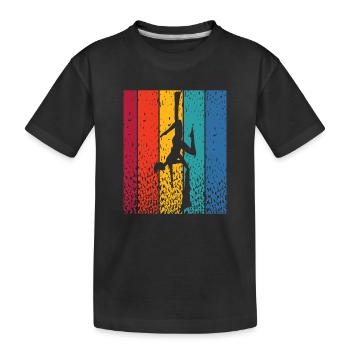 Tissu vertical Acrobaties aériennes vintage Soie aérienne - T-shirt bio Premium Enfant - noir - Devant