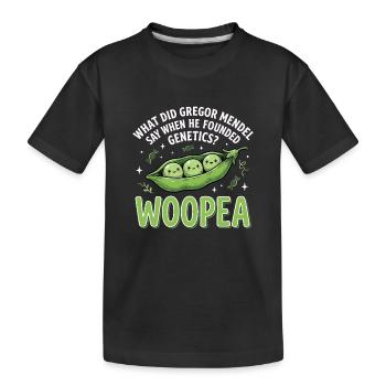 Génétique des pois Mendelwitz WOOPEA - T-shirt bio Premium Enfant - noir - Devant