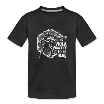 Alto en pause Musiciens de pratique - T-shirt bio Premium Enfant - noir - Devant