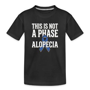 Sensibilisation à l’alopécie Perte de cheveux à l’alopécie areata - T-shirt bio Premium Enfant - noir - Devant