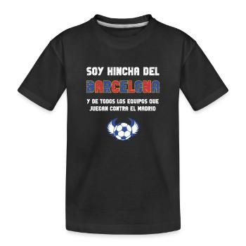 Supporter de football de Barcelone - T-shirt bio Premium Enfant - noir - Devant