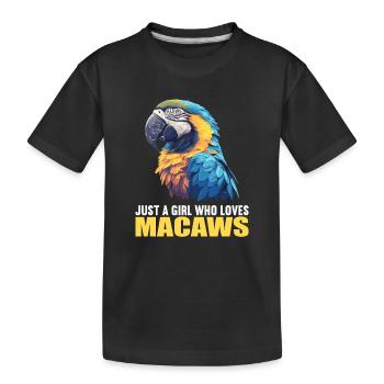 L’ère de l’ara - T-shirt bio Premium Enfant - noir - Devant