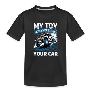 UTV Off Road 4 Wheeler Side by side - Kids' Premium Organic T-Shirt - black - Front