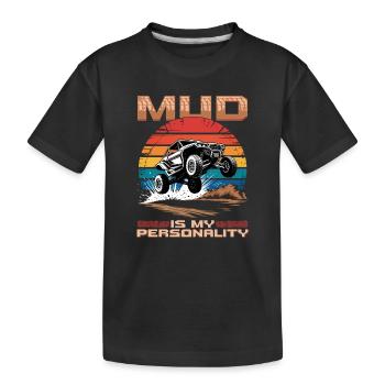 UTV Tout-Terrain 4 Roues Côte à côte - T-shirt bio Premium Enfant - noir - Devant