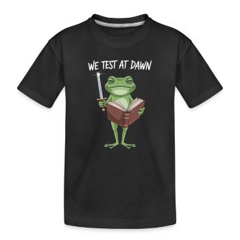 Nous testons chez Dawn Frog Wizard - T-shirt bio Premium Enfant - noir - Devant
