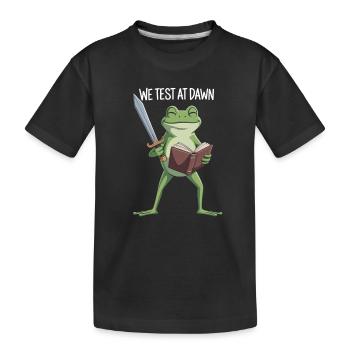 Grenouille de Test de l’Aube - T-shirt bio Premium Enfant - noir - Devant