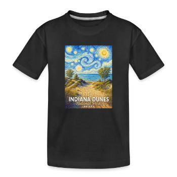 Indiana Dunes National Park Indiana - Kinder Premium Bio T-Shirt - Schwarz - Vorne