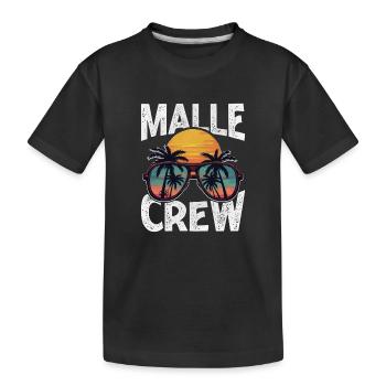 Malle Crew - Kids' Premium Organic T-Shirt - black - Front