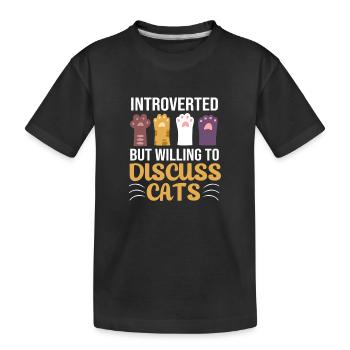 Introvertiert Anxiety ängstlich Angsthase - Kinder Premium Bio T-Shirt - Schwarz - Vorne