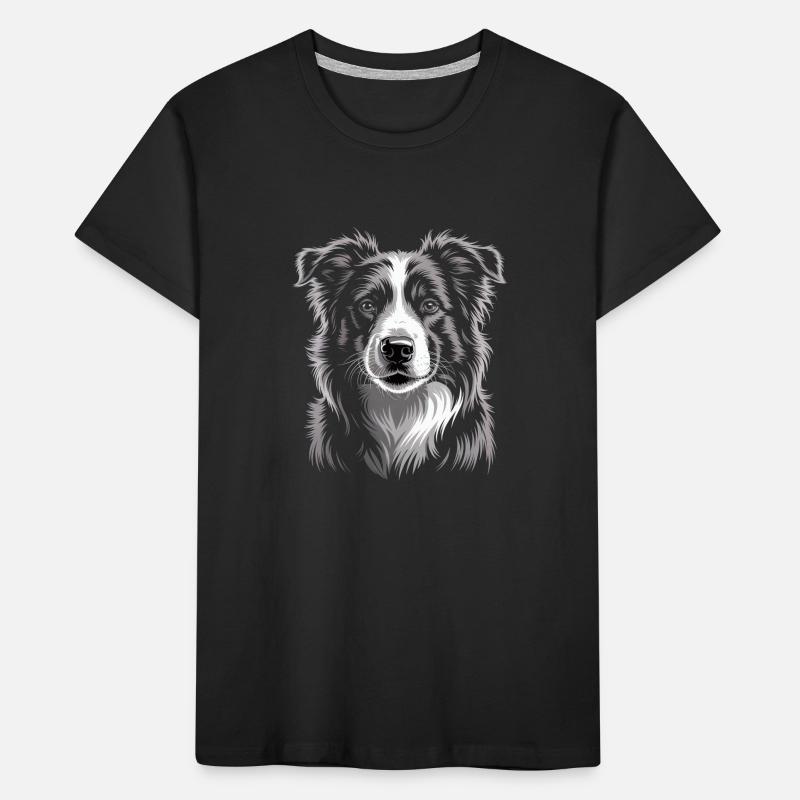 Boder Collie Kinder Premium Bio T-Shirt
