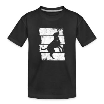 Croquis de chien - T-shirt bio Premium Enfant - noir - Devant