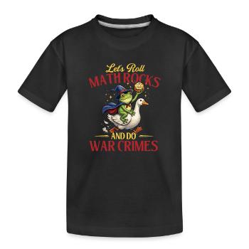 Lançant les maths dés de RPG drôles - T-shirt bio Premium Enfant - noir - Devant