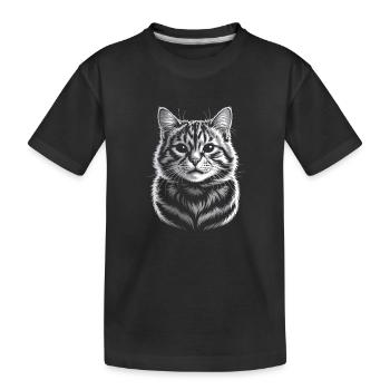 Britisch Kurzhaar BKH - Kinder Premium Bio T-Shirt - Schwarz - Vorne