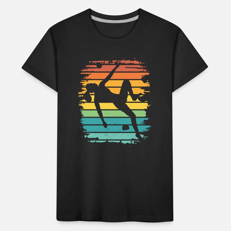 Boulderer Boulder Bouldering Kids' Premium Organic T-Shirt