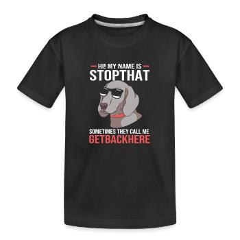 Dogue allemand - T-shirt bio Premium Enfant - noir - Devant