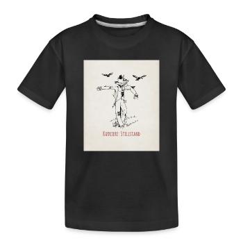 Karriere Stillstand Poster Lustige Vogelscheuche - Kinder Premium Bio T-Shirt - Schwarz - Vorne