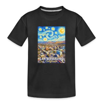Sternenhimmel San Bernardino - Kinder Premium Bio T-Shirt - Schwarz - Vorne