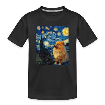 Zwergspitz Spitz Pomeranian - T-shirt bio Premium Enfant - noir - Devant