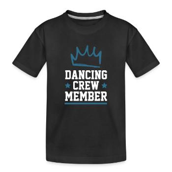 Dancing Crew - Kinder Premium Bio T-Shirt - Schwarz - Vorne