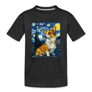 Corgi gallois Pembroke - T-shirt bio Premium Enfant - noir - Devant