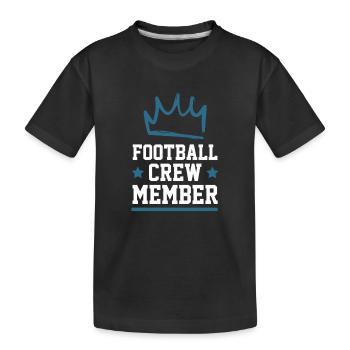 Équipe de football - T-shirt bio Premium Enfant - noir - Devant