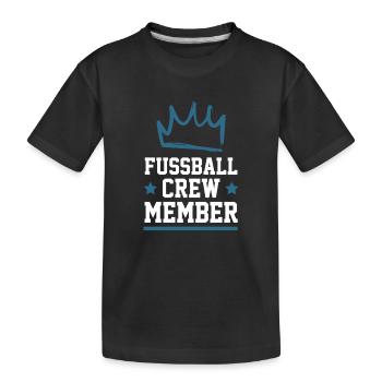 Équipe de football - T-shirt bio Premium Enfant - noir - Devant