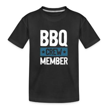 Bbq Crew - Kids' Premium Organic T-Shirt - black - Front