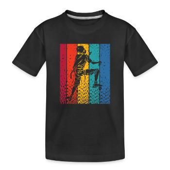 Boulderer Boulder Bouldering - Kids' Premium Organic T-Shirt - black - Front
