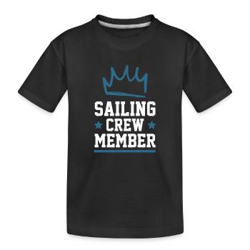 Équipage de navigation - T-shirt bio Premium Enfant - noir - Devant
