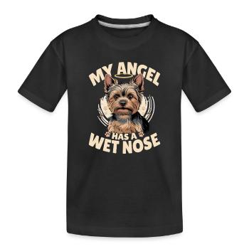 Yorkshire Terrier Yorkshire Race de chien Yorkshire - T-shirt bio Premium Enfant - noir - Devant