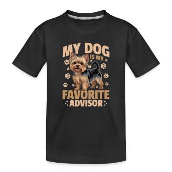Yorkshire Terrier Yorkshire Race de chien Yorkshire - T-shirt bio Premium Enfant - noir - Devant