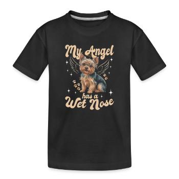Yorkshire Terrier Yorkshire Race de chien Yorkshire - T-shirt bio Premium Enfant - noir - Devant