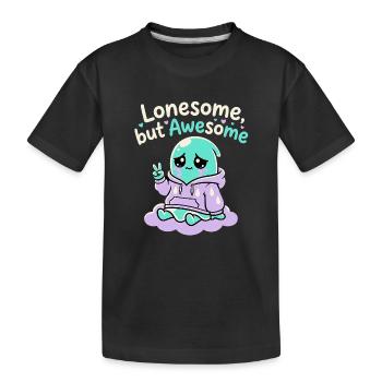 Fantôme Solitaire - T-shirt bio Premium Enfant - noir - Devant