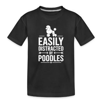 Expressions sur les caniches Caniche Caniche Cadeau drôle de caniche - T-shirt bio Premium Enfant - noir - Devant