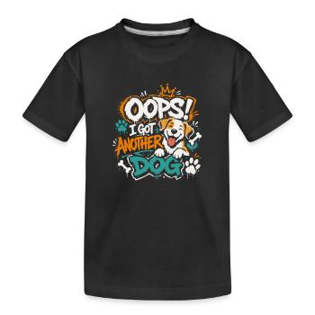 Oups, j’ai encore un chien ! - T-shirt bio Premium Enfant - noir - Devant