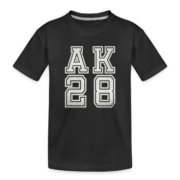 AK28 - T-shirt bio Premium Enfant - noir - Devant