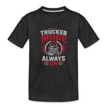Camionneurs pour conducteurs de camions Chauffeurs professionnels de camions - T-shirt bio Premium Enfant - noir - Devant