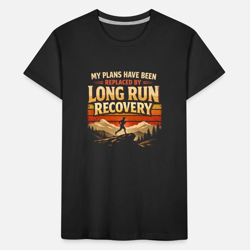 Pläne gestrichen | Long Run Erholung Kinder Premium Bio T-Shirt