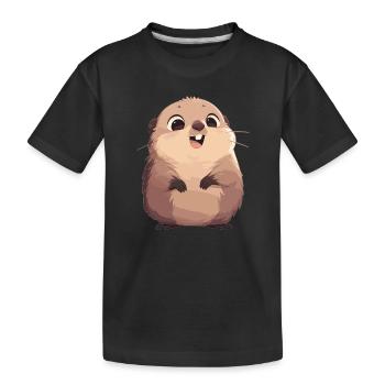 Marmots Groundhog - Kids' Premium Organic T-Shirt - black - Front