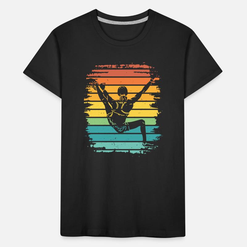 Boulderer Boulder Bouldering Kids' Premium Organic T-Shirt